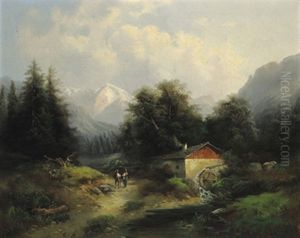 Partie Aus Der Steiermark by Gustav Barbarini