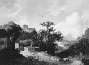 Landschaftsmotiv Aus Sudtirol by Gustav Barbarini