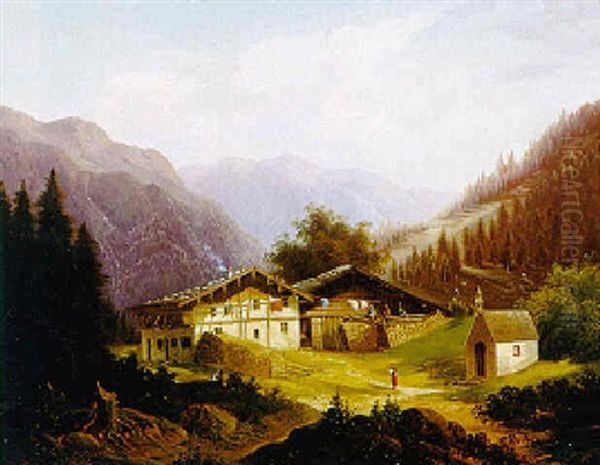 Malerisches Gehoft Auf Einer Hochalm - view 1