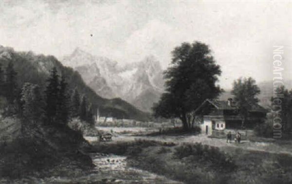 Gebirgslandschaft (kirchberg In Aichfeld?) - view 1