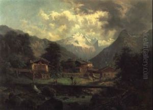 Ein Dorf Im Gebirge