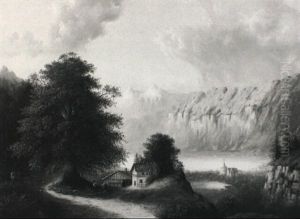 Gebirgssee by Gustav Barbarini