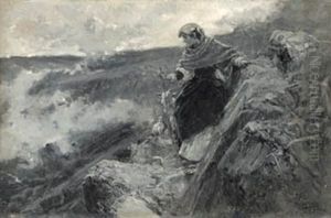 Pastora Con Cabra by Mariano Barbasan Lagueruela