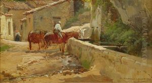 Caballos En La Fuente Caballos En La Fuente