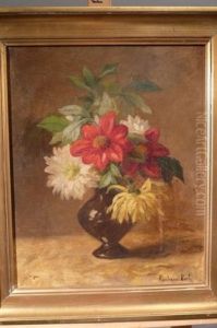 Fleurs Dans Un Vase by Marthe Elizabeth Barbaud-Kock