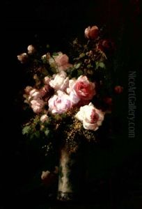 Bouquet De Roses by Marthe Elizabeth Barbaud-Kock