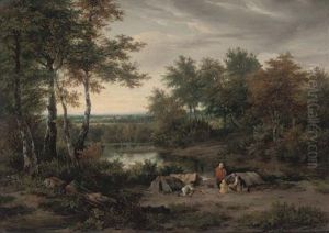 Camping On The River Bank