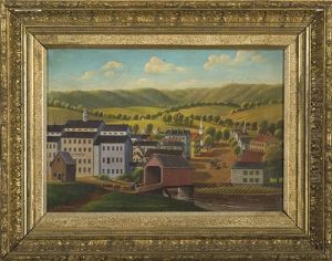 Western View Of The Center Of North Adams, Massachusetts