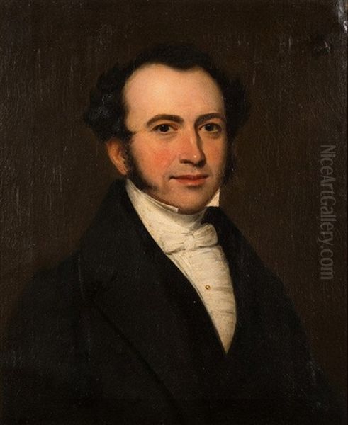 Portrait Of Reverend Henry Leonard Adams [b.1798], Together With A Portrait Attributed To Barber Of Captain James Scott [b.1793] (2 Works) - view 1