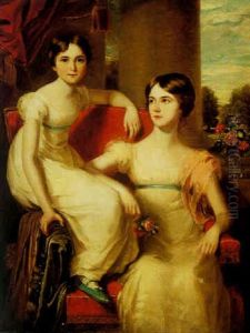 Portrait Of Lady Caroline Augusta And Lady Henrietta Pelham-clinton Portrait Of Lady Caroline Augusta And Lady Henrietta Pelham-clinton