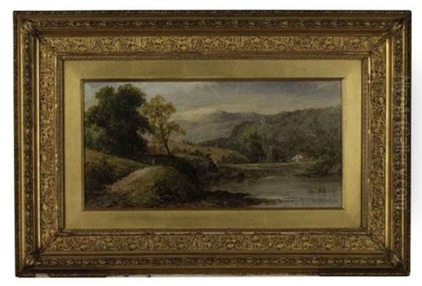 A River Landscape With Hills Beyond (+ Another; 2 Works) - view 1