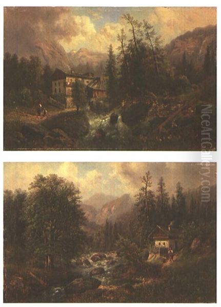 Landschaften An Wildbachen (pair) - view 1