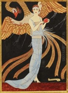 Jeune Fille Elegante by George Barbier