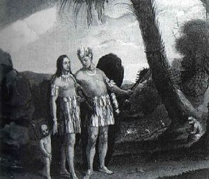 Indian Family In A Landscape Indian Family In A Landscape