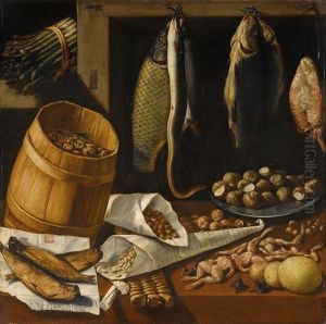 Still Life With Asparagus, Fish And Snails