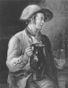 Portret Van Man Met Kruik by Pieter Barbiers Bartholomeusz