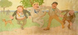 Farandole De Personnages by Belmiro Barbosa De Almeida