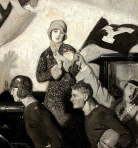 Yale Victory, Fisher Body Ad Illustration