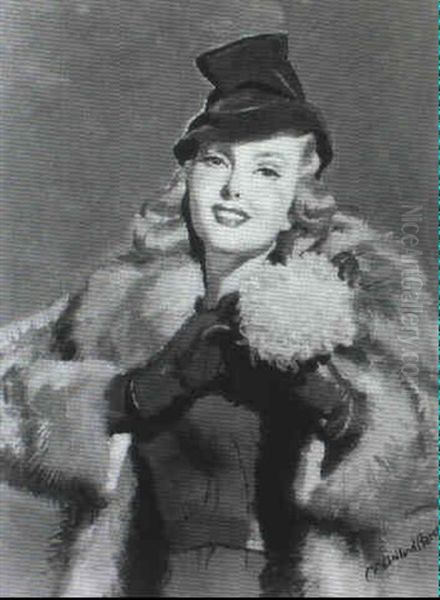 Magazine Cover: Blonde In Fur Coat Wearing Homecoming Corsage - view 1