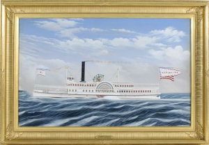 Portrait Of The Sidewheeler Neversink
