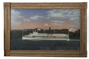 The Steamboat "daniel S. Miller" On The Hudson River