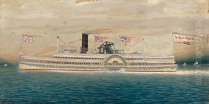 The Hudson River Paddle Steamer New York