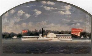 U.s. Mail Paddle Steamer "george Law"