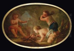 Allegorie Degli Elementi (4 Works) by Pietro Bardellino