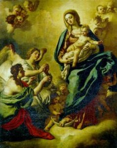 The Madonna And Child With Adoring Angels by Pietro Bardellino