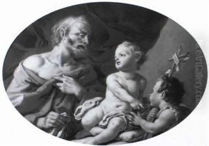 San Giuseppe Con Ges- Bambino E San Giovannino