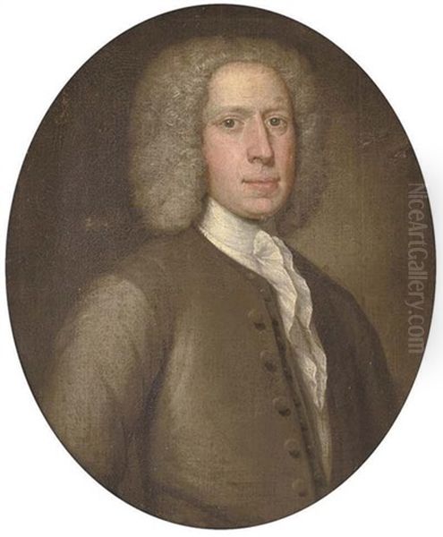 Portrait Of A Gentleman In A Grey Coat - view 1