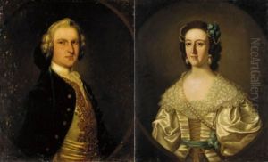 Portrait Of Sigismund Trafford (+ His Wife Elizabeth, Pair) by Thomas Bardwell