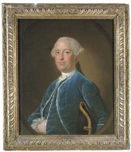 Portrait Of A Gentleman Of The Bastard Family, Of Kitley, Devon, Half-length, In A Blue Coat And Waistcoat, A Tricorn Under His Left Arm