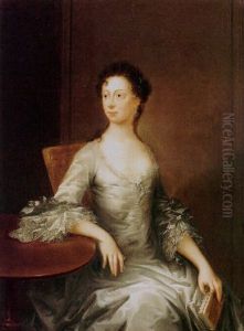 A Portrait Of A Lady (margaret Dunning?) by Thomas Bardwell