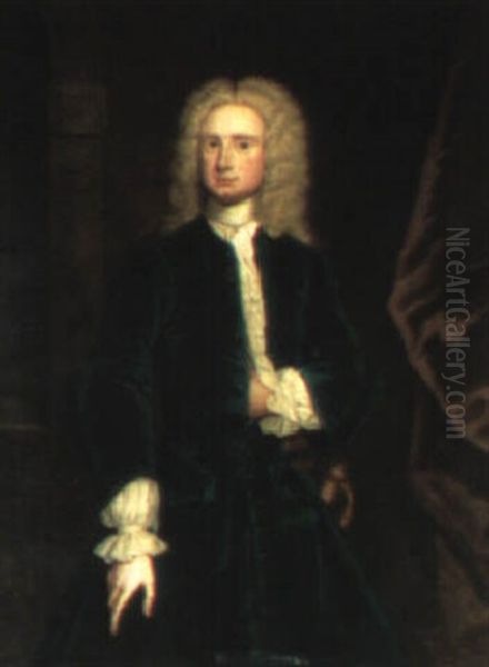 Portrait Of Reginald Wynniatt Of Stanton House And His Wife - view 1