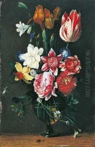 Blumenstillleben by Johannes Anthonius van der Baren