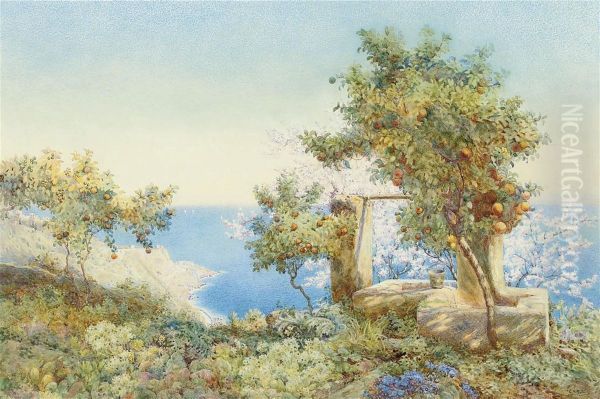 Orange Trees, Taormina, Sicily - view 1