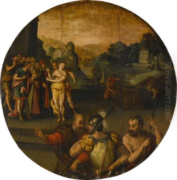 A Female Saint Led To Her Martyrdom - view 1