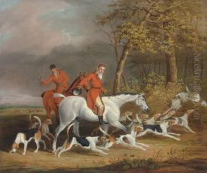 Lord Derby's Foxhounds by James Barenger the Younger