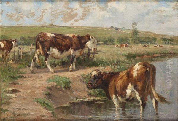 Vaches A L'abreuvoir - view 1