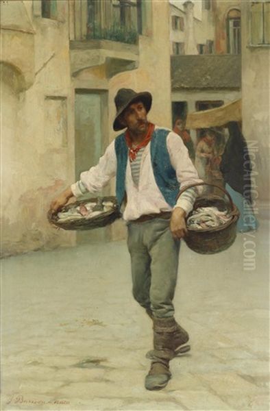 Venezianischer Fischverkaufer - view 1