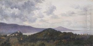 Paysage Maritime Avec Village by Alcide Bariteau