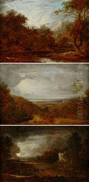 Cottage In A Moutain Landscape (+ 2 Others; 3 Works) - view 1