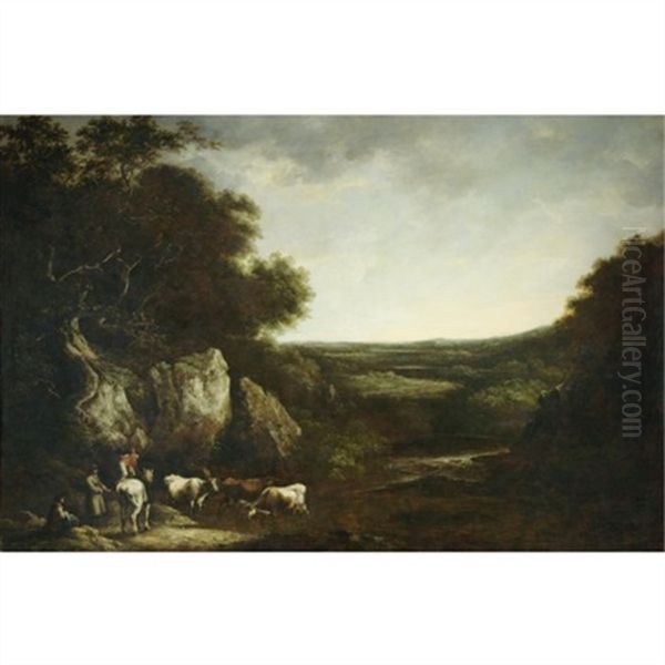 Drovers In A Landscape - view 1