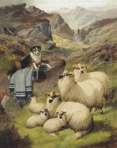 Guarding The Sheep by John Barker