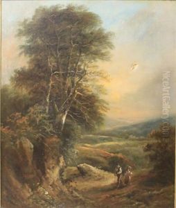 Landscape With Cattle by John Joseph (of Bath) Barker