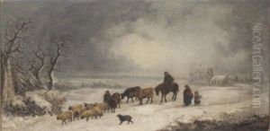 The Return From Market by John Joseph (of Bath) Barker