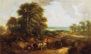 Gravel Diggers, Berkshire by John Joseph (of Bath) Barker