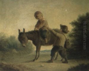 Donkey Ride by John Joseph (of Bath) Barker