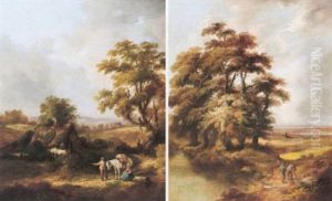 View Near Castle Combe, Wiltshire by Joseph Barker